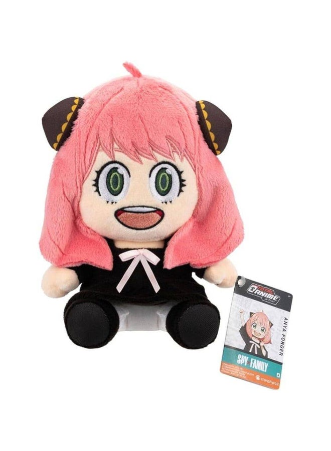 Jazwares Total Anime Spy x Family Anya Forger Plush Toy (20 cm, Black/Pink) - Image 1